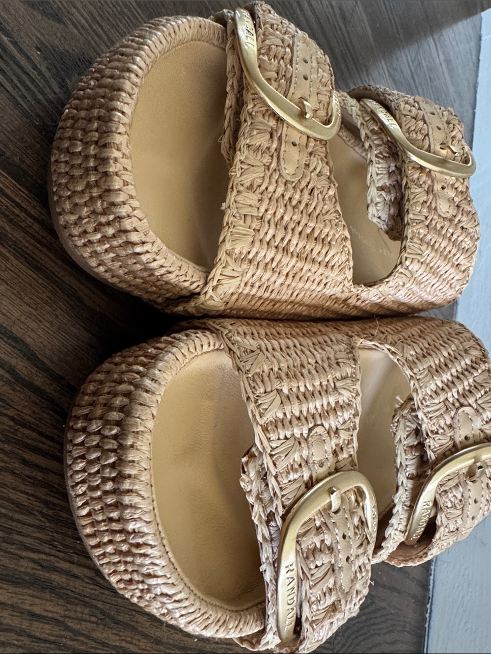 Loeffler Randall Theo 40MM Cotton-Blend Platform Sandals 6.5 - Picture 14 of 15